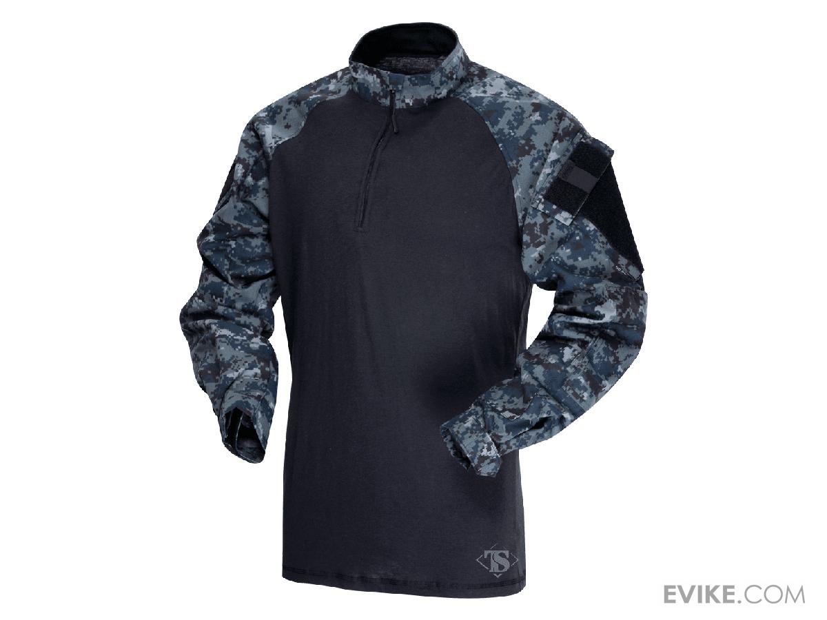 Tru-Spec Tactical Response Uniform 1/4 Zip Combat Shirt (Color: Midnight Digital / X-Large)