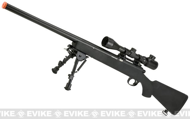 JG VSR-10 / BAR-10 Airsoft Bolt Action Sniper Rifle w/ Metal Trigger Box - 500 FPS (Package: Add Bipod)