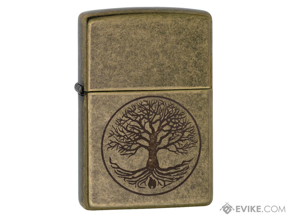 Zippo Classic Lighter Graphics Series (Model: Tree of Life / Antique Brass)