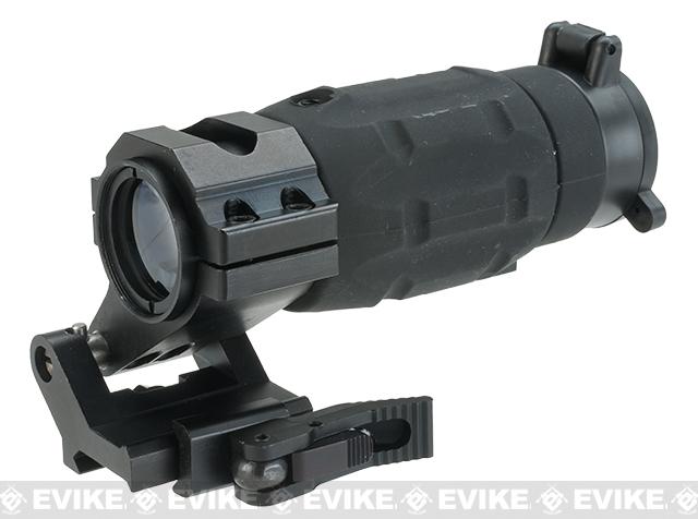 3x22 Reflex Sight Magnifier Gun Scope with Flip Mount, Picatinny Rails