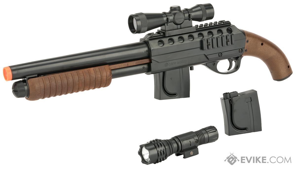 Smith & Wesson Licensed Pistol Grip Full Size Airsoft Shotgun with