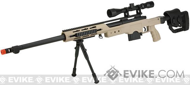 WELL MB4411D Bolt Action Airsoft Sniper Rifle (Color: Tan - Package C)