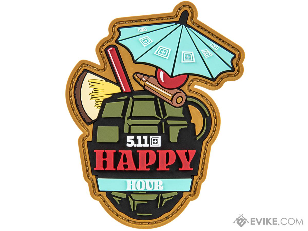 5.11 Tactical Happy Hour Hook & Loop PVC Morale Patch