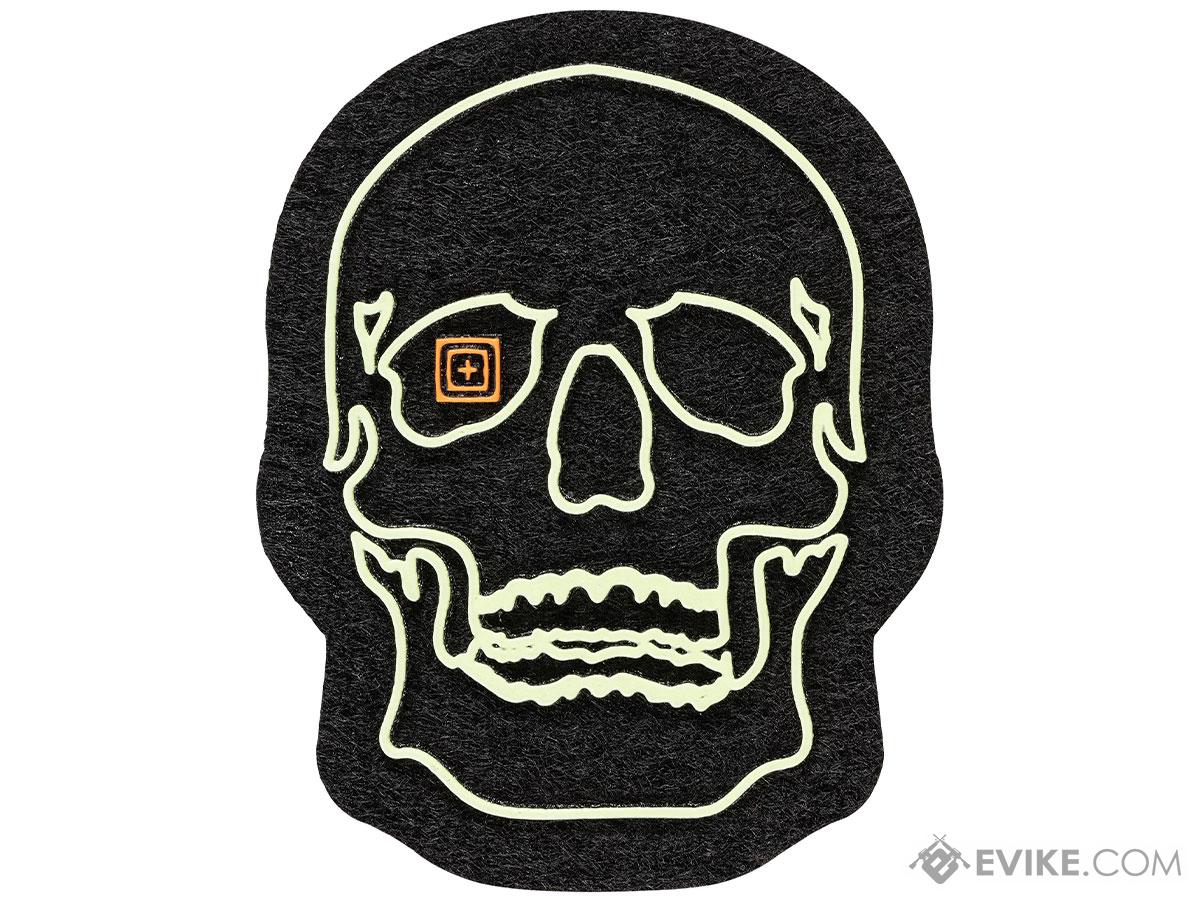 NEW SET OF 3 5.11 TACTICAL HEX GRID PATCH GLOW IN THE DARK SPARTAN, FLAG,  SCOPE