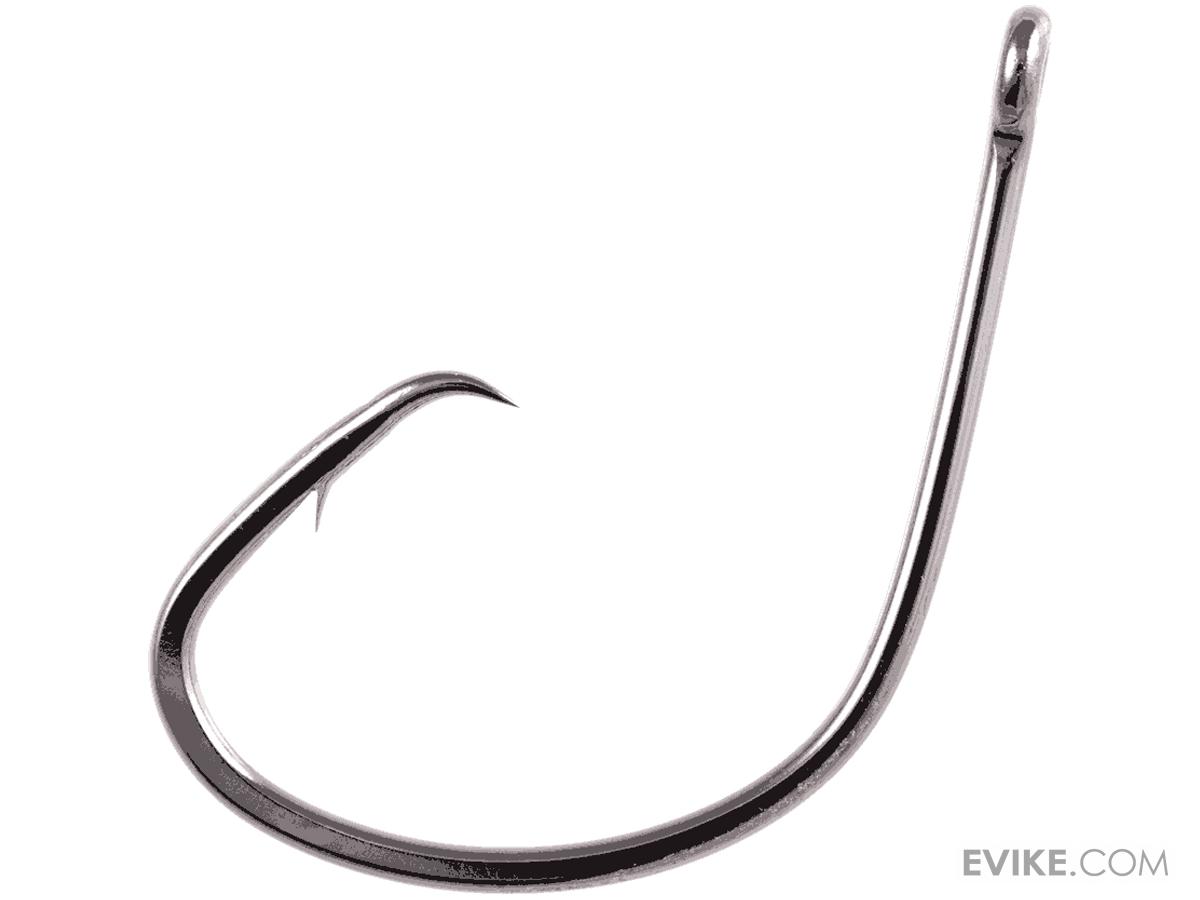 Owner Mutu Light Circle Hook, Size 2 - Black Chrome, 8 Pack (Hangnail Point)