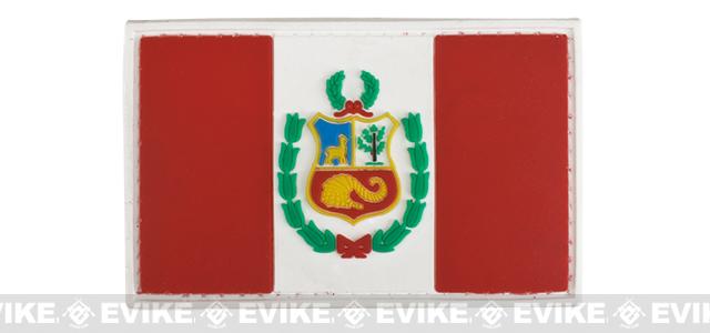 pvc hook and loop international flag patch flag peru evike com
