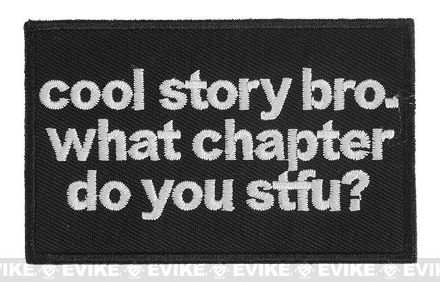 Griffon Industries Cool Story Bro Patch (Color: Black)