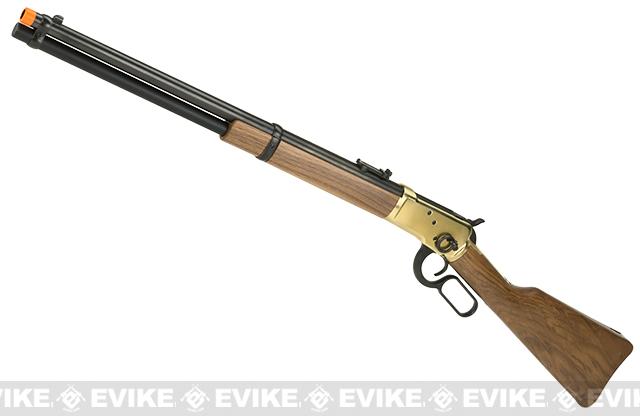 Marushin Full Metal Gas Powered Lever Action 1892 Rifle with Wood Furniture - DX Gold