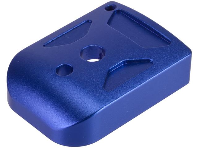 5KU Type-1 Aluminum Magazine Base for 5.1 Hi-Capa Series Airsoft GBB Pistol Magazines (Color: Blue)