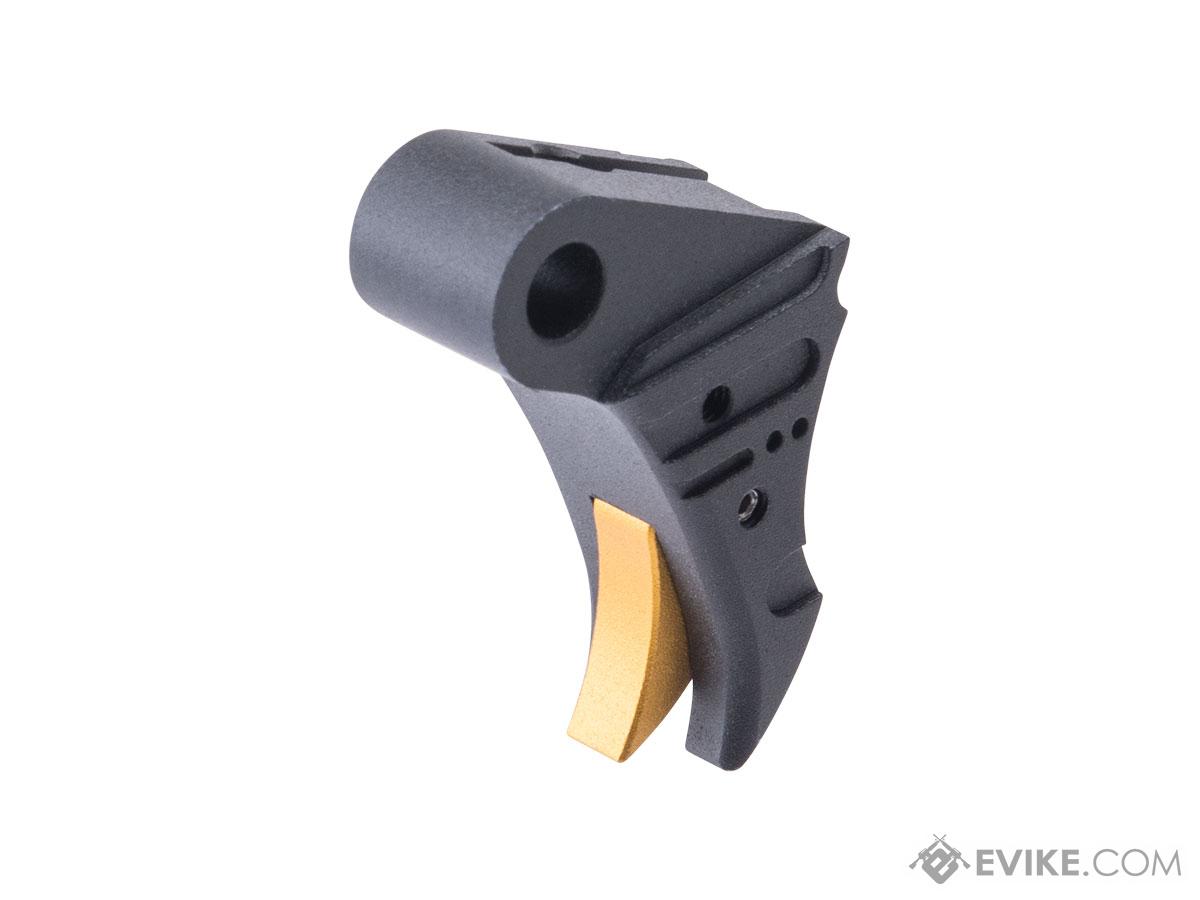 5KU EX Style Enhanced CNC Trigger for Elite Force Glock Gas Blowback Pistols (Color: Black-Gold)