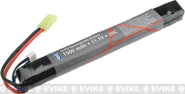 ASG 11.1V High Performance Stick Type LiPo Battery  (Configuration: 1500mAh / 20C / Small Tamiya)