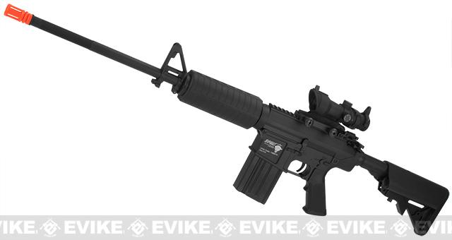 DPMS Panther Arms Licensed PAR25 SR-25 Full Metal Airsoft AEG Rifle by A&K
