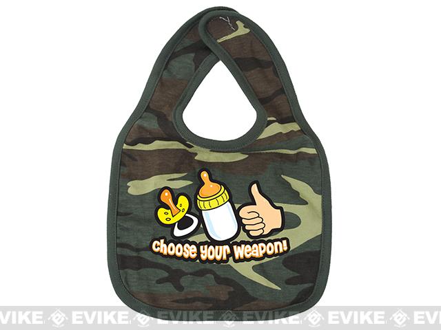 Rothco Choose Your Weapon Infant baby Bib 67078