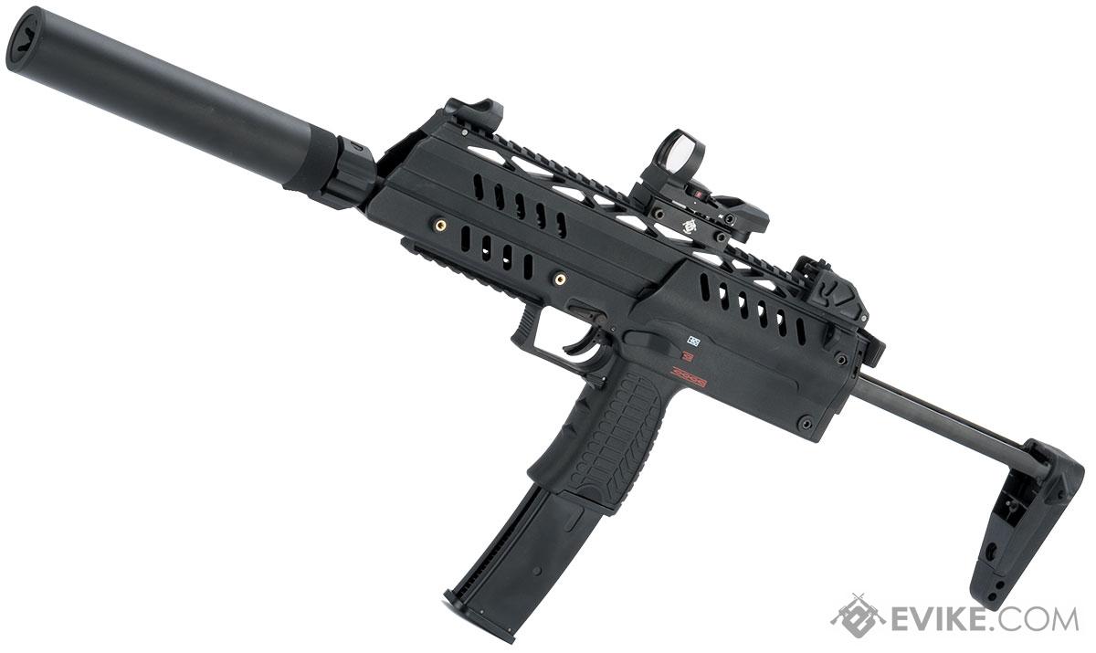 Evike.com Custom Valkyrie SMG-8 Gas Blowback Airsoft Rapid Deployment Rifle (Color: Black)