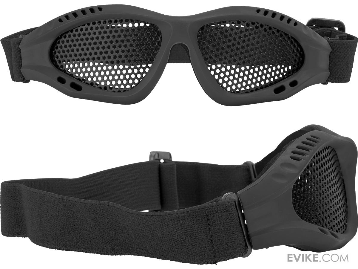 "Zero" Wire Mesh Adjustable Shooting Range Goggles (Color Black), Tactical Gear