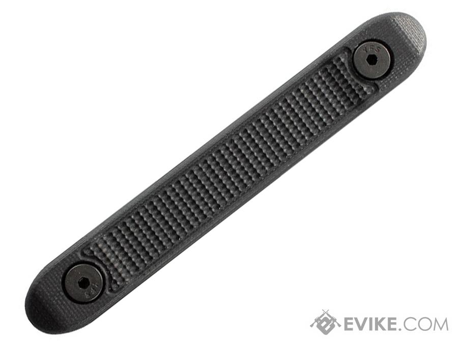 Hogue KeyMod G10 Rail Cover with Mini Piranha Texture (Color: Solid Black)
