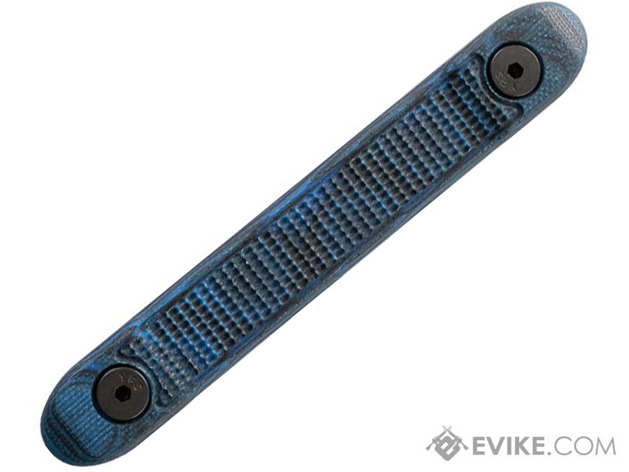 Hogue KeyMod G10 Rail Cover with Mini Piranha Texture (Color: Blue Lava)