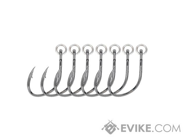 Owner 5129R-091 Ringed Offshore Bait Hook with Offset Needle Point Forged Shank (Size: 2 / 7-Pack)