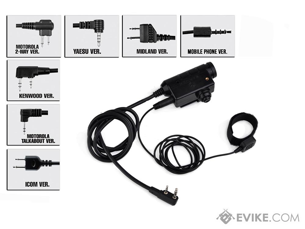 Earmor M52 Button-Activated PTT (Model: 3.5MM AUX)