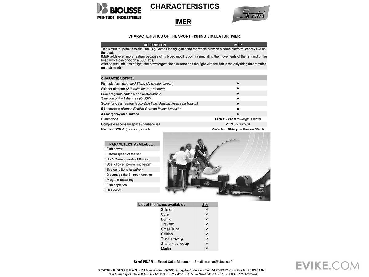 Scatri Sport Fishing Simulator (Model IMER), MORE, Fishing, Fishing