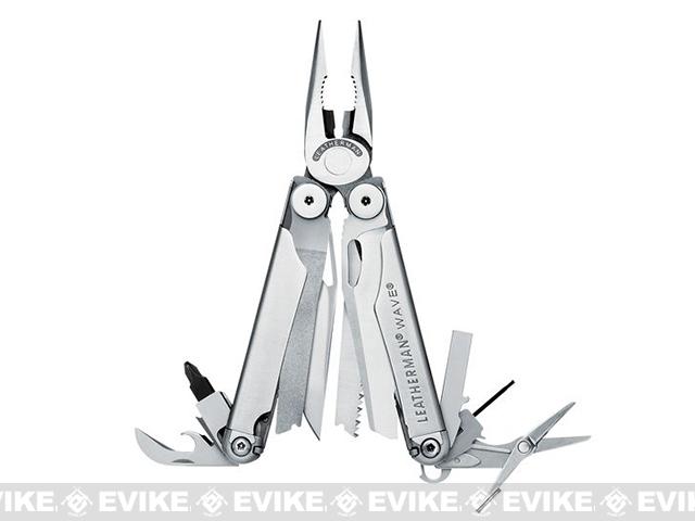 Leatherman Wave + Multi-Tool with MOLLE Sheath (Color: Brushed Stainless Steel)