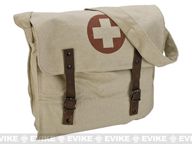 Rothco Vintage Canvas Medic Bag Khaki Cross
