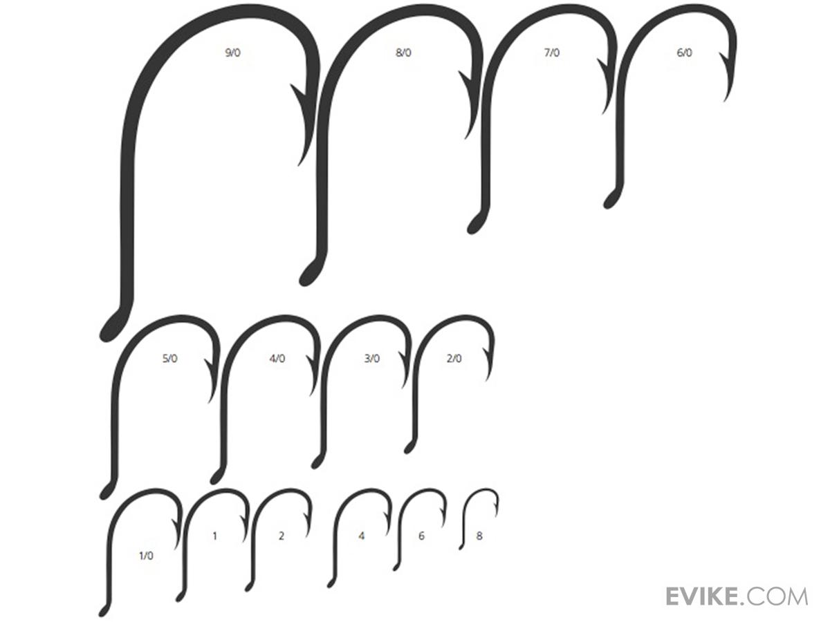 Mustad 92553 Beak/Octopus Fishing Hook – 4/0 Size, 1X Strong, Forged, Reversed Up Eye - View #9