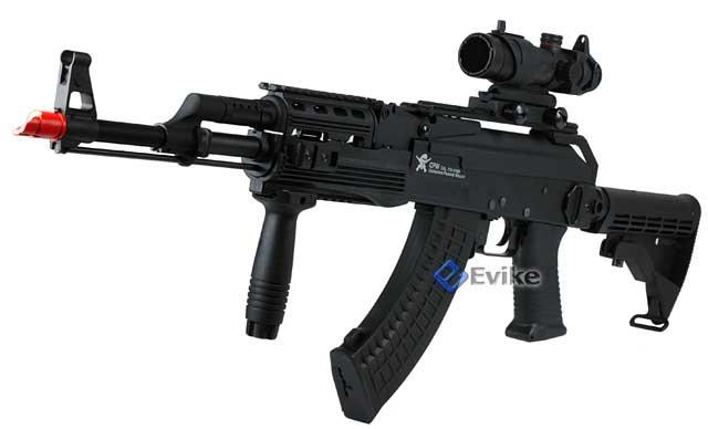 Echo1 AK47 Contractors Personal Weapon AK74 (C.P.W) Full Size Airsoft AEG Electric Rifle - (Package: Rifle)