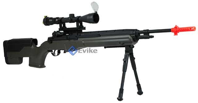 z Kart M14 Type Airsoft Sniper Rifle with JAE Stock (O.D. Green ...