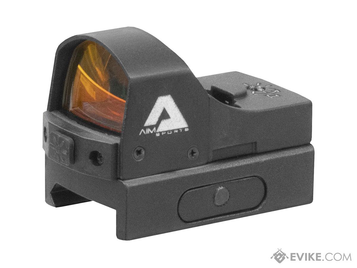 AIM Sports 1x24 Sub-Compact Pistol Red Dot Sight w/ Push Button Activation