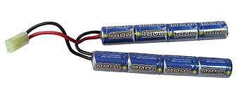 Intellect NiMH Battery for Airsoft AEGs with Small Tamiya Connector (Size: 9.6V 1600mAh)