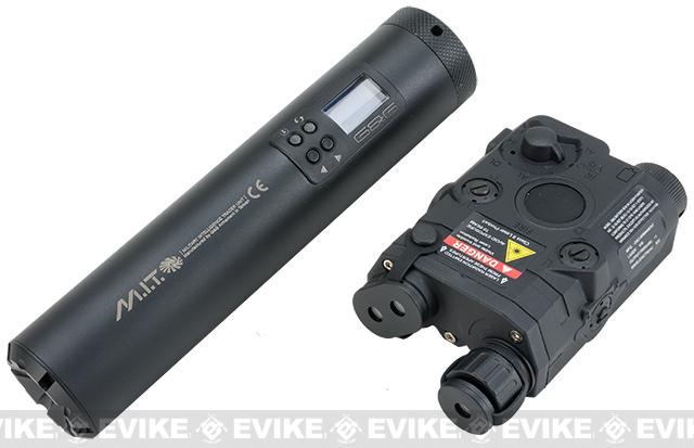 G&G MIT Weapon Mounted Tracer and Chronograph Unit (Color: Black w/ PEQ Battery Pack)
