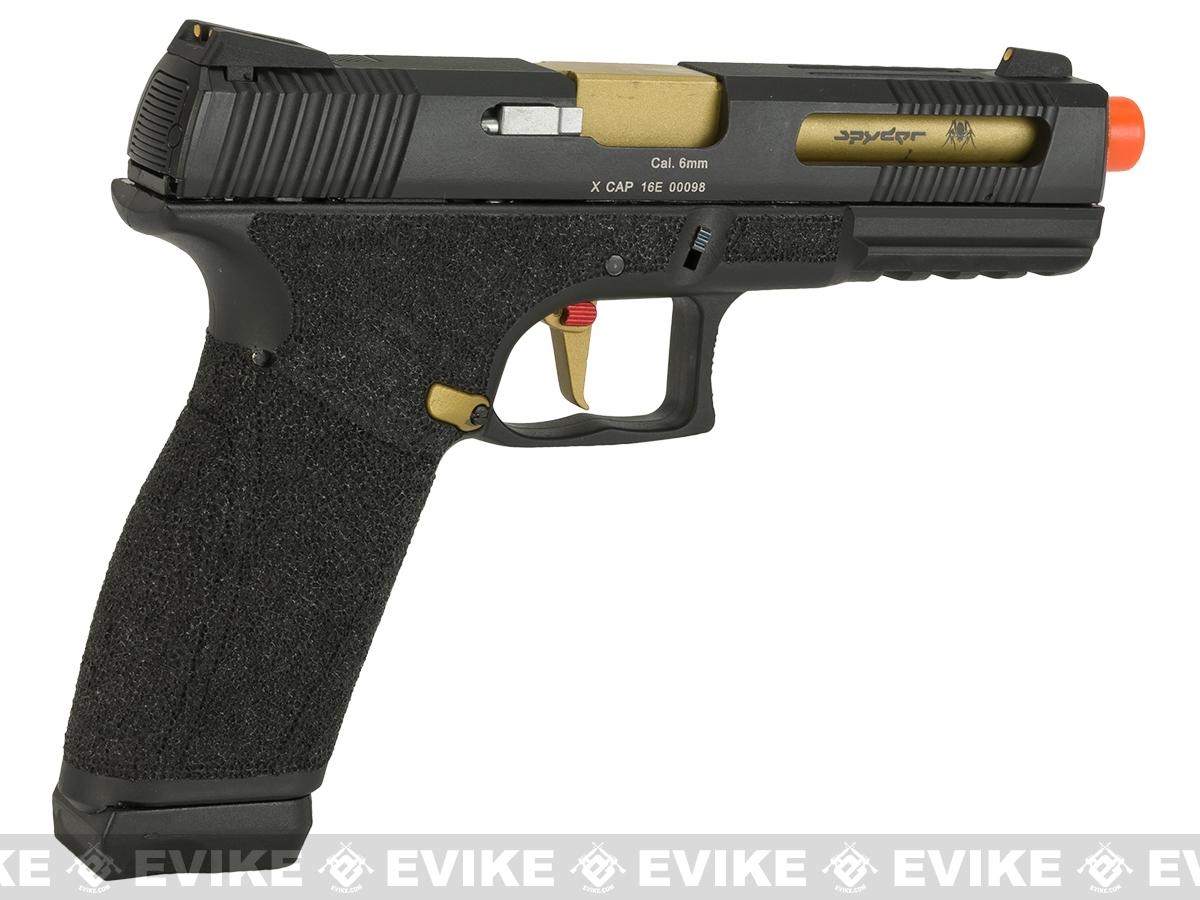 APS XCAP "Spyder" Combat Adaptive Pistol CO2 Powered Airsoft Blowback Pistol Black (DMod