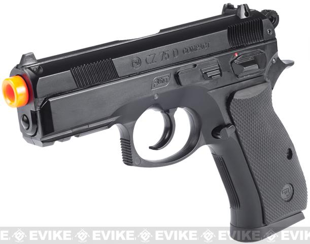 z ASG Licensed CZ75D Compact CO2 Airsoft Gas Blowback Hand Gun - Black