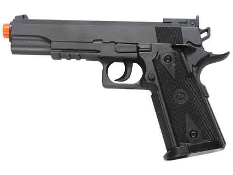 Win Gun High Power 1911 Co2 Powered Airsoft Gas Pistol (Model: Black)