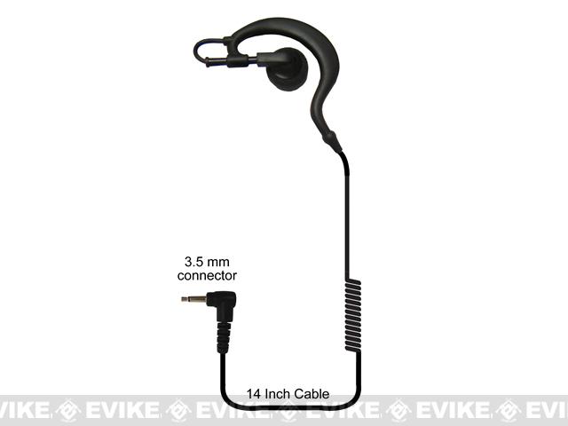 Code Red Headsets GuardJr 3.5mm Listen-Only Earpiece w/ 14 Coiled Cord