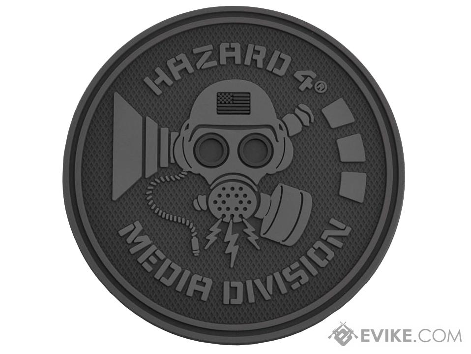 Hazard 4 Media Division TPR Rubber Patch (Color: Black)