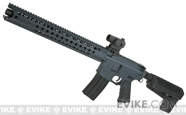 Krytac War Sport Licensed LVOA-C M4 Carbine Airsoft AEG Rifle (Model: Combat Grey / 10 Mag Bundle)