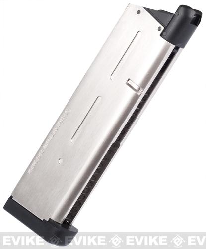 KJW 25 Round Magazine for KJW 1911 Gas Blowback Airsoft Pistols (Color: Chrome)