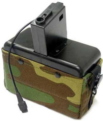 MAG 2800 Round Auto Winding Box Magazine For M4 / M16 Series Airsoft AEG