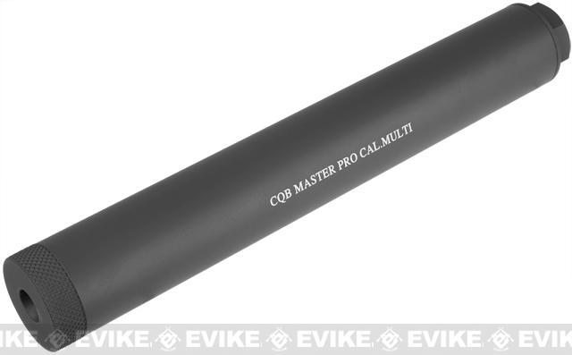 CQB Master Airsoft Pro Barrel Extension / Mock Suppressor System (Color: Black / 220mm)