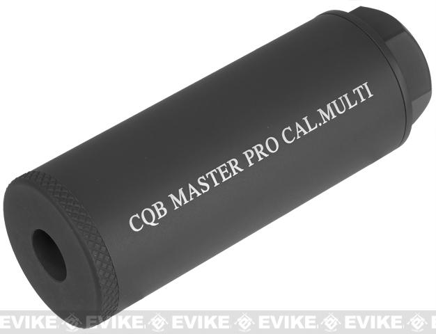 CQB Master Airsoft Pro Barrel Extension / Mock Suppressor System (Color: Black / 80mm)