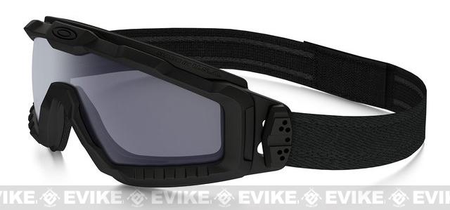 Oakley SI Ballistic ALPHA Halo Full Seal Goggles (Color: Matte Black with Grey Lens)