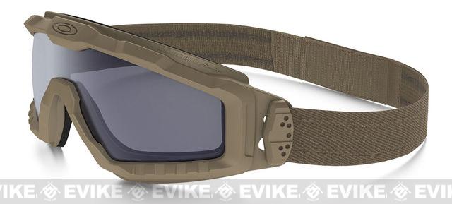 Oakley SI Ballistic ALPHA Halo Full Seal Goggles (Color: Terrain Tan with Smoked Lens)