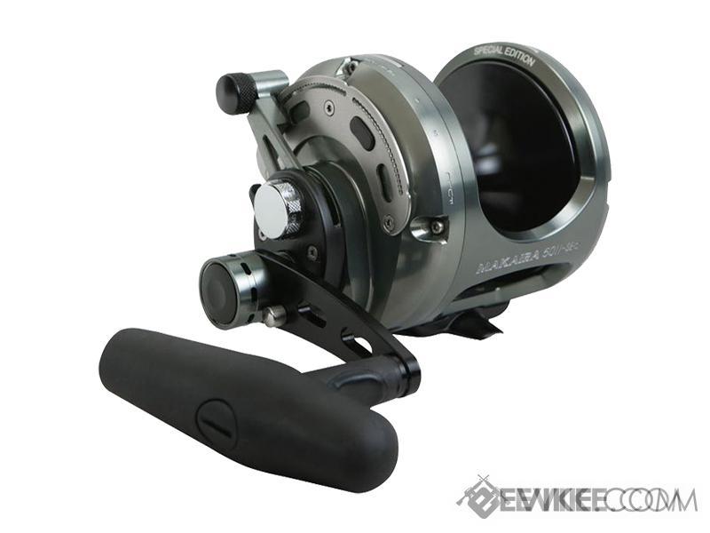 Okuma Reel Makaira Machined Aluminum SE 2-Speed Lever Drag Reel (Model: MK-50WIISEa / Silver)