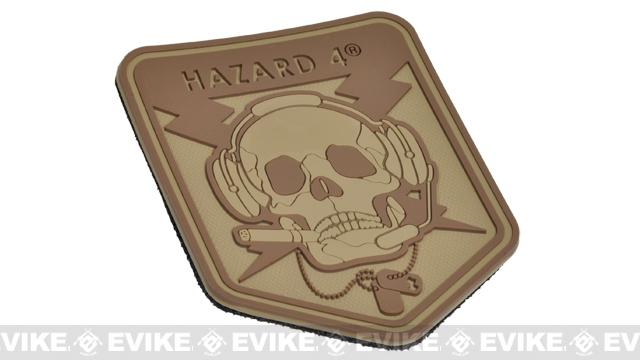 Hazard 4 Spec Op Skull Rubber Hook and Loop Patch (Color: Coyote)