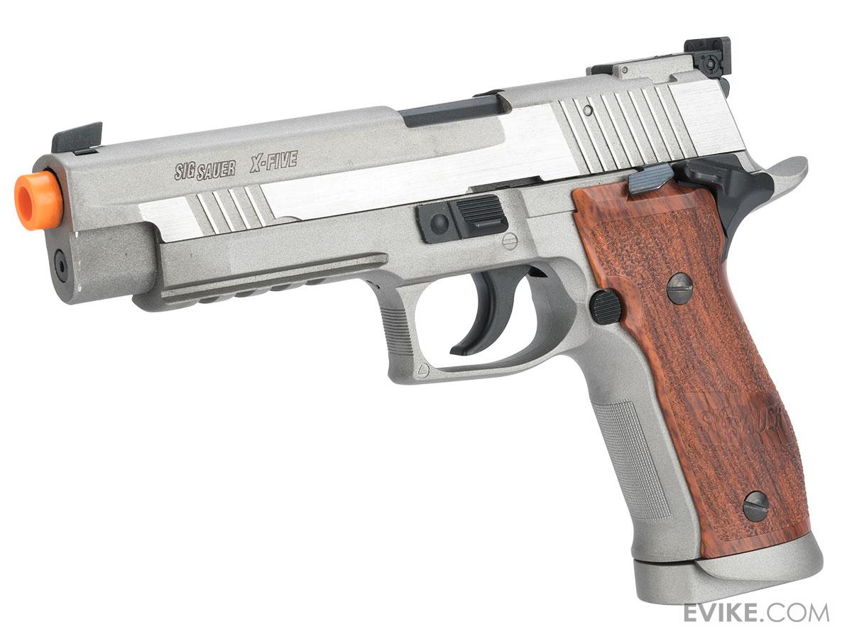 Swiss Arms X-Five CO2 Powered Blowback Airsoft Pistol (Color: Stainless)