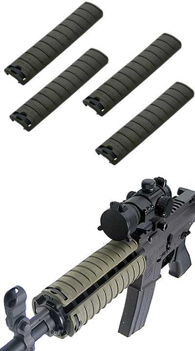 Matrix Polymer Ribbed 6.5 Rail Cover Panel (Color: OD Green / Set of 4)
