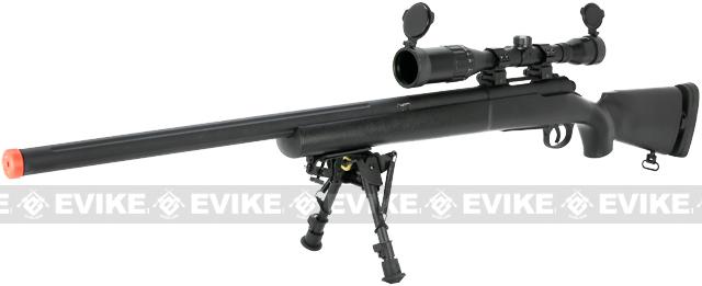 Echo1 M28 Bolt Action Airsoft Sniper Rifle w/ Bipod (Color: Black)