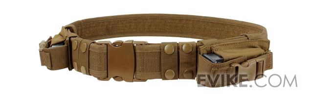 Condor Tactical Pistol Belt w/ Mag Pouches (Color: Coyote Brown)